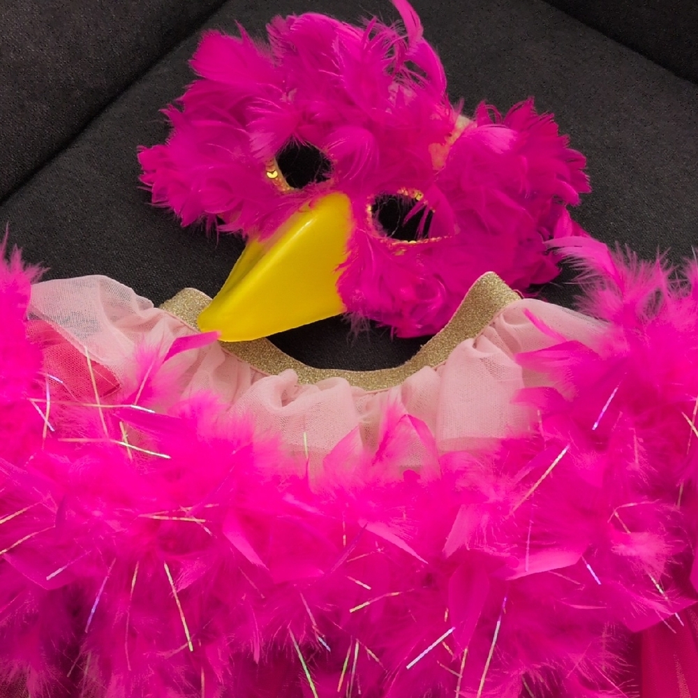 Vibrant Pink Bird Costume for Pets